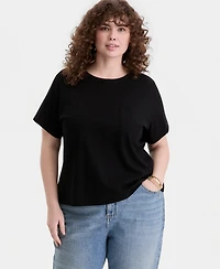 On 34th Trendy Plus Everyday Pocket T-Shirt, Macy's Exclusive