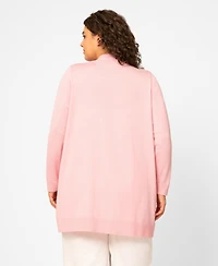 Melissa Paige Plus Open-Front Cardigan Sweater, Exclusively at Macy's