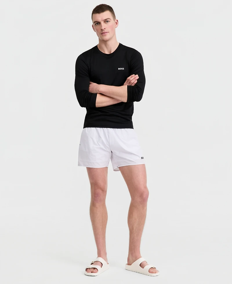 Boss by Hugo Men's Long-Sleeve Rashguard Swim Shirt
