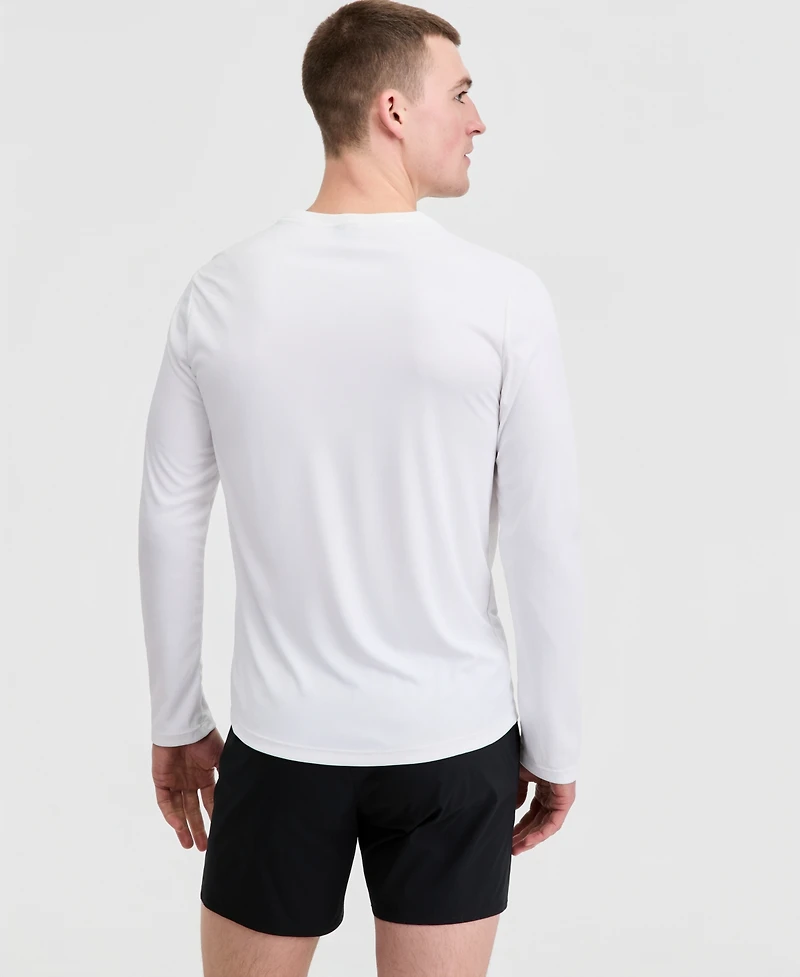 Boss Hugo Men's Long-Sleeve Uv Protection Rashguard Swim Shirt