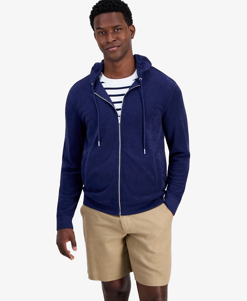 Club Room Men's Terry Full Zip Hoodie, Macy's Exclusive