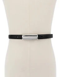 Michael Kors Bubble Plaque Leather Belt
