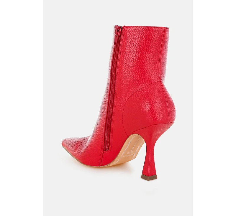 London Rag Farnak Pleather Spool Heel Boots Women