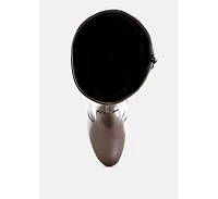 Halara Metallic Pleather Long Boots