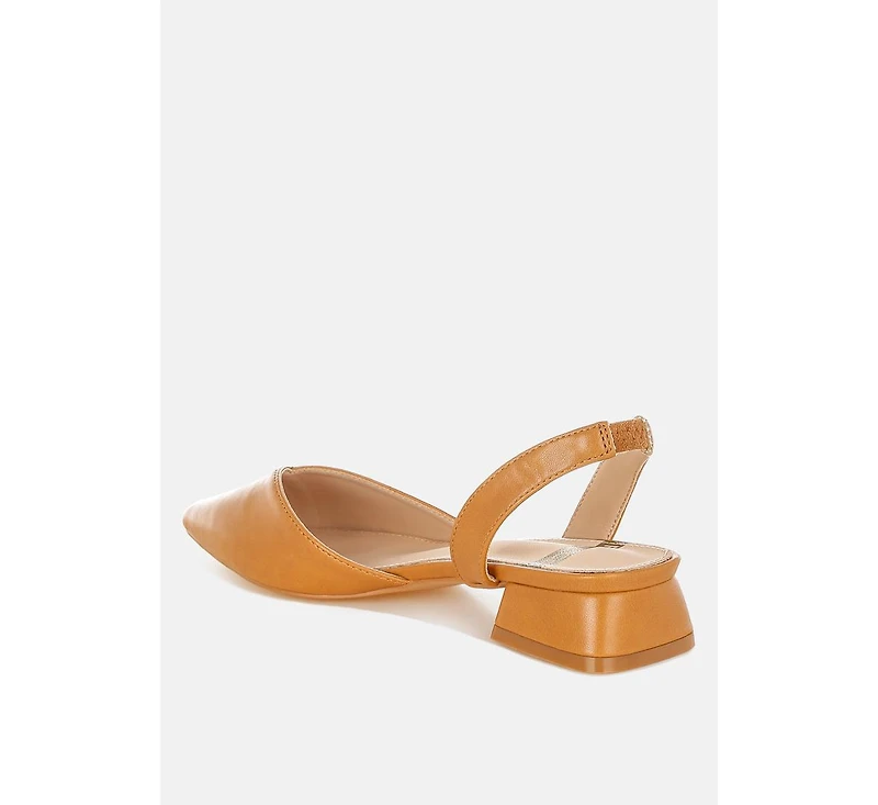 Tijay Soft Real Leather Slingback Sandals