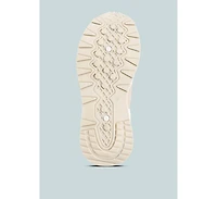 Juliette chain detailing lace up sneakers