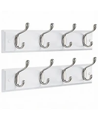 Yigii Wall Mounted Coat Rack with Hooks for Hats, Coats, and More