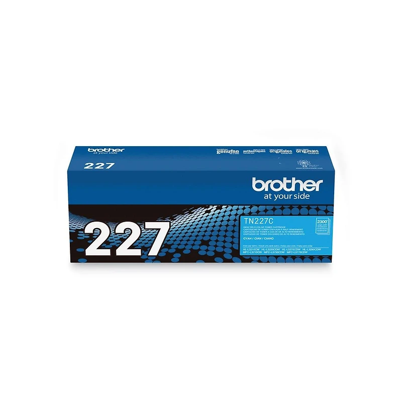 Brother TN227C 2,300 Page-Yield High-Yield Toner - Cyan