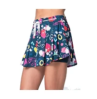 Lucky In Love Women's High Waist Love You Active Mini Length Tennis Skirt