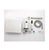 Busdays 12" Rain Shower Head Systems Wall Mounted Shower Brushed Nickel