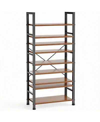 Yigii 5-Tier Narrow Bookshelf, Modern Design, Space-Saving, Durable, Easy Assembly