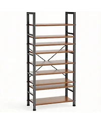 Yigii 5-Tier Narrow Bookshelf, Modern Design, Space-Saving, Durable, Easy Assembly