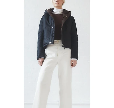 Caalo Women's Reversible Sustainable Down Short Coat