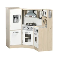 Hongge Large Kids Kitchen Playset with Lights Sounds and Cookware