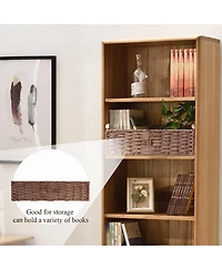 Yigii Handmade Paper Rope Storage Basket - Multi-use, Decorative, Compact