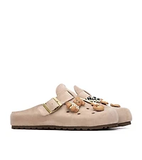 Xti Women's Suede Clogs With Teddy Bear Charms