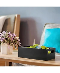 Yigii Wooden Pantry Organizer with 4 Slots for Dressings, Seasonings, and Snacks