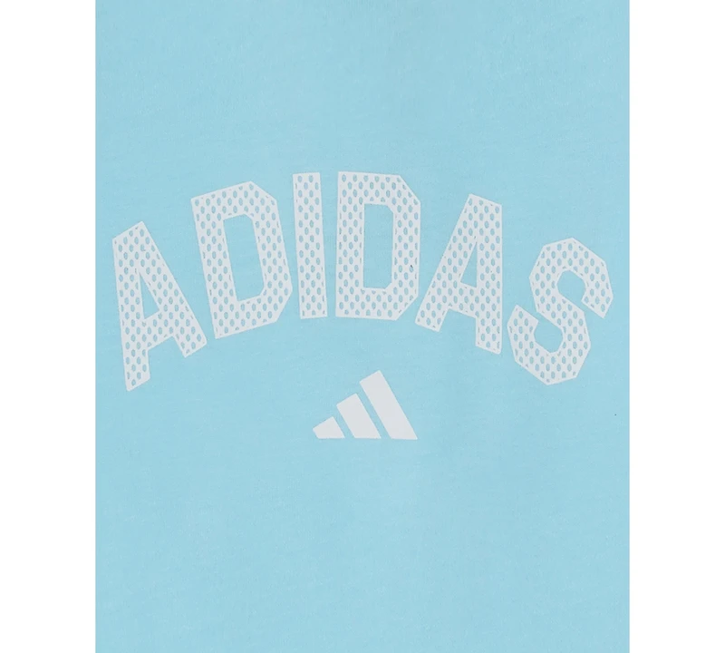 adidas Baby Boys' Short-Sleeve Graphic Raglan 3-Stripe Romper