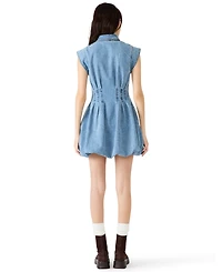 Steve Madden Women's Dyanne Fit And Flare Collared Dress