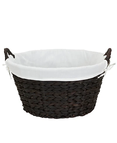 Household Essentials Round Wicker Laundry Basket with Handles
