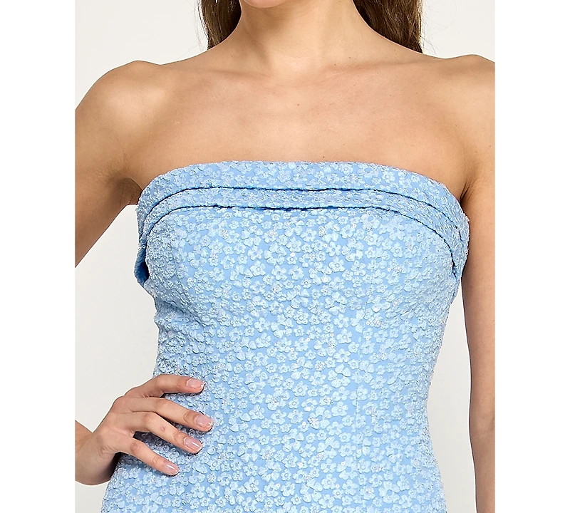 B Darlin Juniors' Strapless Midi Dress