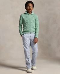 Polo Ralph Lauren Boys' 8-20 Cable-Knit Rib Cuff Sweater