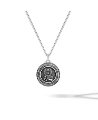Vincero Men's St. Jude Pendant – 21" Silver Chain
