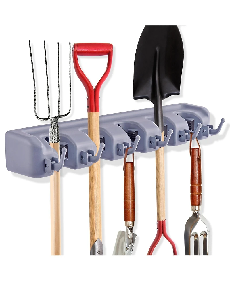 Sorbus 16 Inch Wall-Mounted Garage & Garden Tool Organizer - Holds Up to 11 Items - Ideal for Garage, Shed, Garden