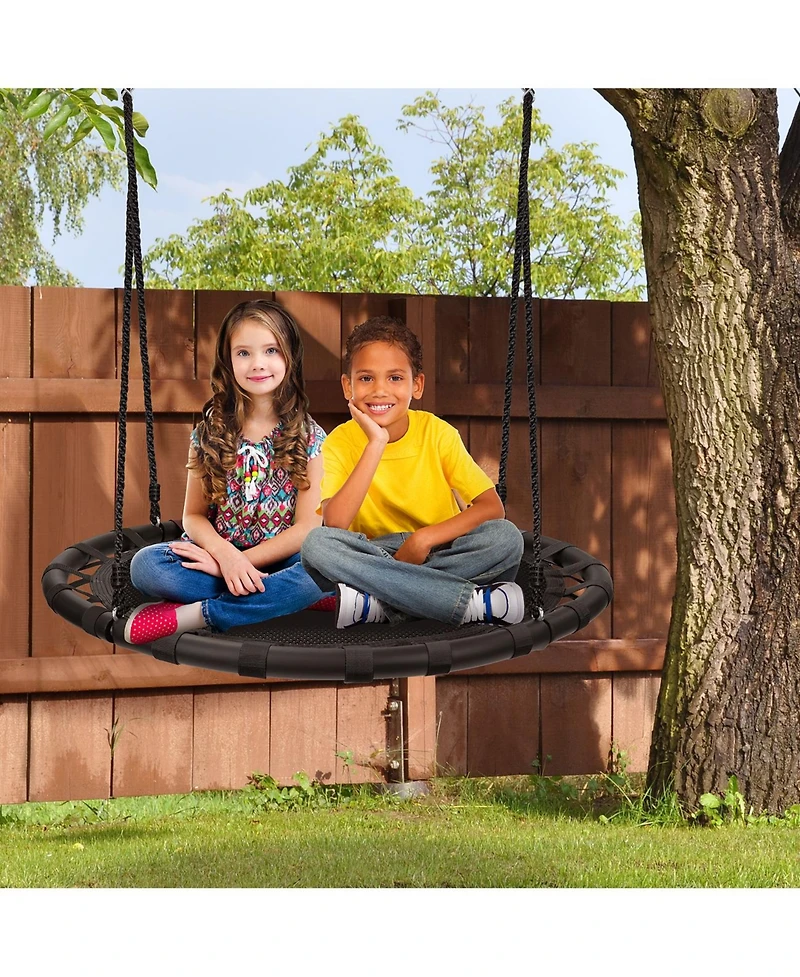 Sorbus 40" diameter Round Saucer Tree Swing - Sturdy, Durable & Easy to Assemble