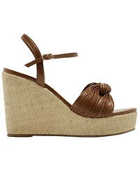Arezzo Women's Charlotte Round Toe Wedge Sandals