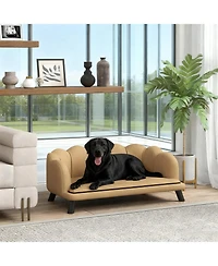 Aostirmotor Pet Sofa Bed with Coffee Pearl Design