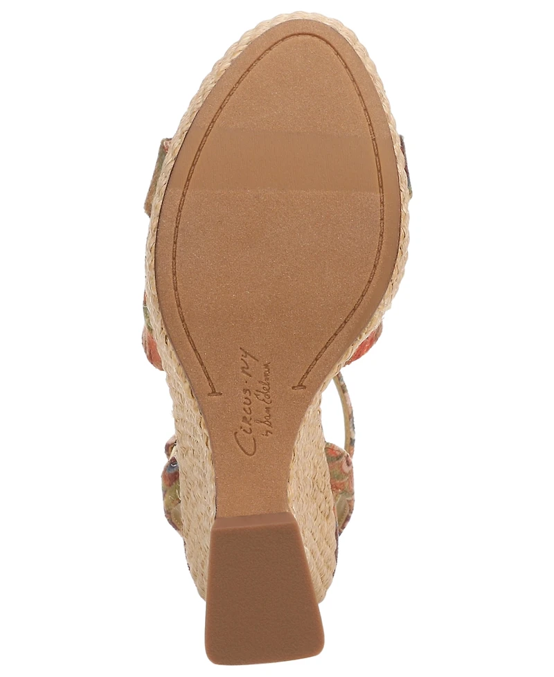 Circus Ny by Sam Edelman Women's Trina Woven Platform Wedge Sandals