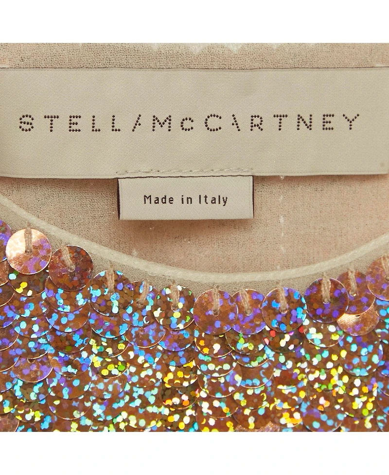 Pre-Owned Stella Mccartney Women's Metallic Sequin Tank Top