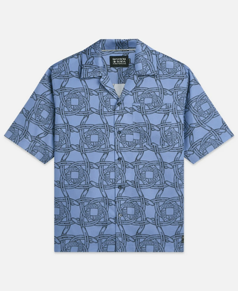 Scotch & Soda Men's Printed Short-Sleeve Shirt