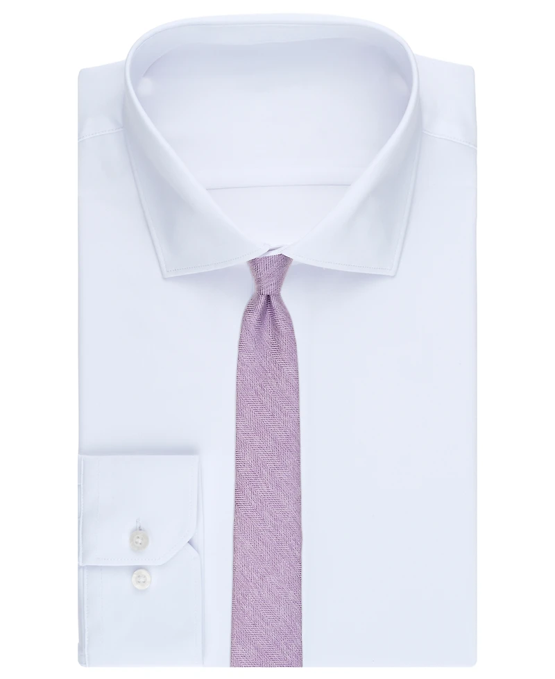 Bar Iii Men's Melange Chevron Solid Tie, Exclusively at Macy's