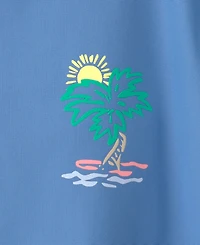 Carter's Boys' Toddler 2T-5T Palm Tree Short-Sleeve Rashguard