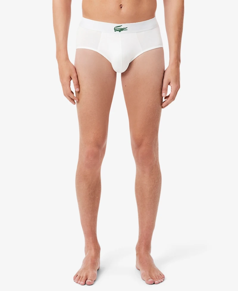 Lacoste Men's Regular-Fit Briefs, 3-Pack
