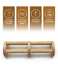 Pursonic The Ultimate Relaxation Trio: Wooden Foot Massager, Collapsible Wireless Footbath, & Portable Handheld Massager