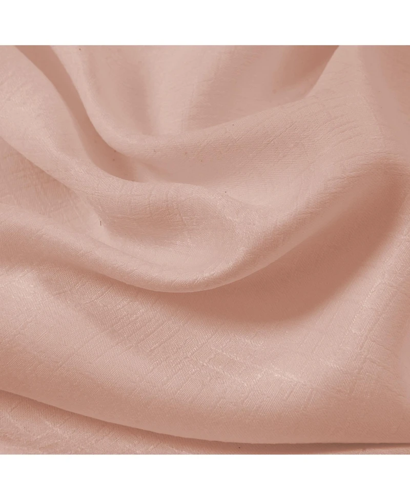 Olivia Gray Lynx Matte Embossed Blackout Grommet Panel - 52x84", Blush