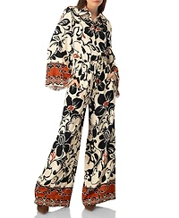 Ivonne Women's Floral Wide Leg Trousers