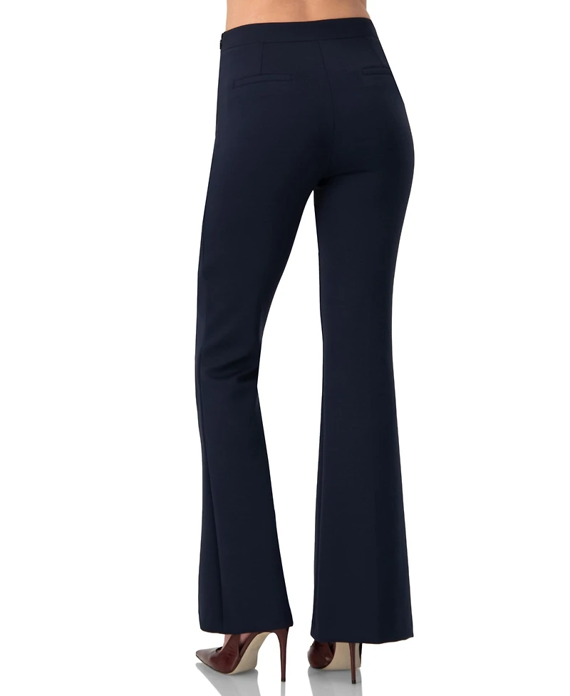 Ivonne Women's Semi-Flared Trousers