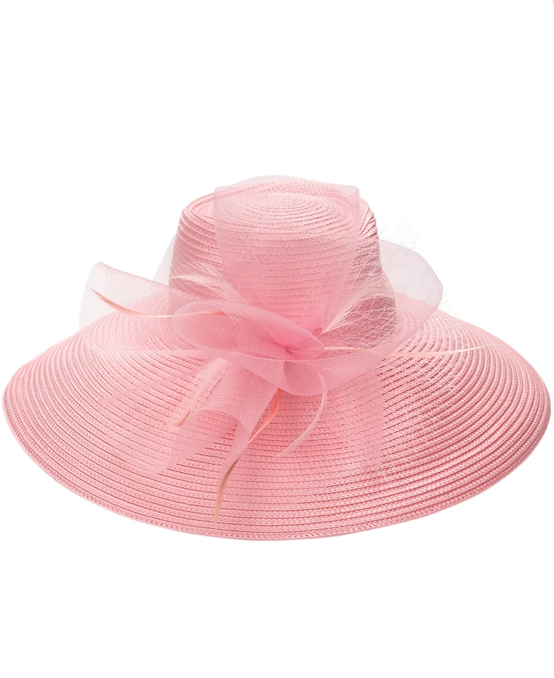 August Hats Romantic Profile Crinoline Hat