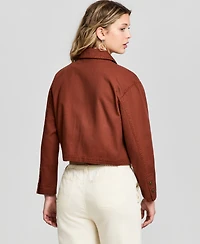 And Now This Women's Whipstitched Cropped Jacket, Macy's Exclusive