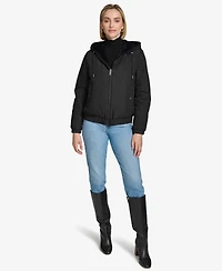 Andrew Marc Women's Dalby Reversible Hoodie-Style Jacket
