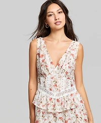 And Now This Women's Corset Peplum Maxi Dress, Macy's Exclusive