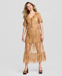 And Now This Women's Lace Tiered Maxi Skirt, Macy's Exclusive