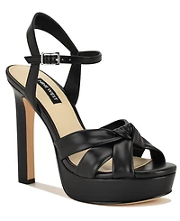 Nine West Women's Windee Knotted Platform Stiletto Sandals