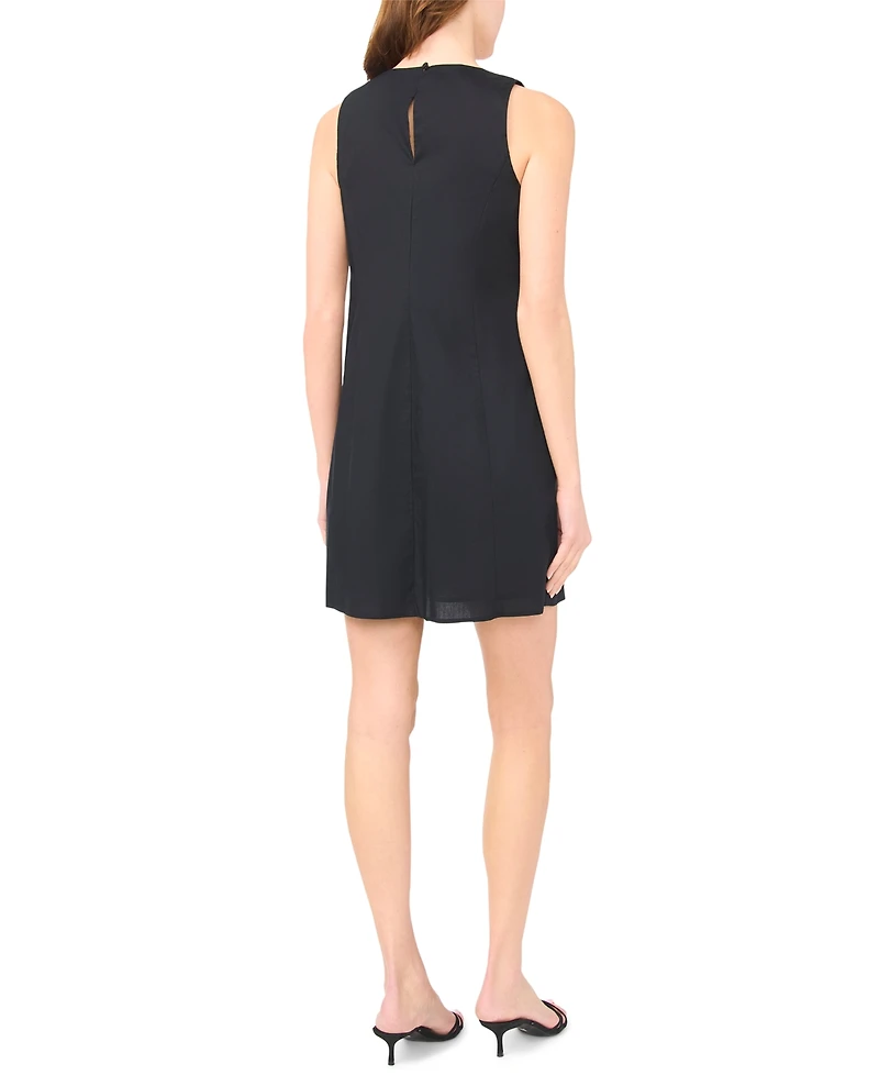 Msk Women's Keyhole Sleeveless Shift Dress