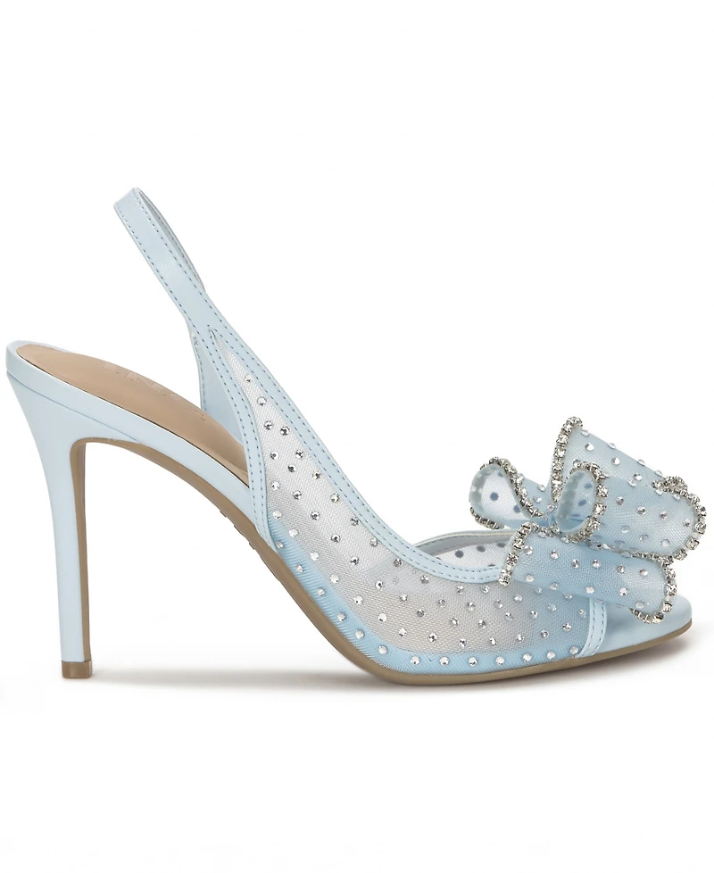 I.n.c. International Concepts Women's Hallee Round Toe Embellished Mesh Sandals, Macy's Exclusive