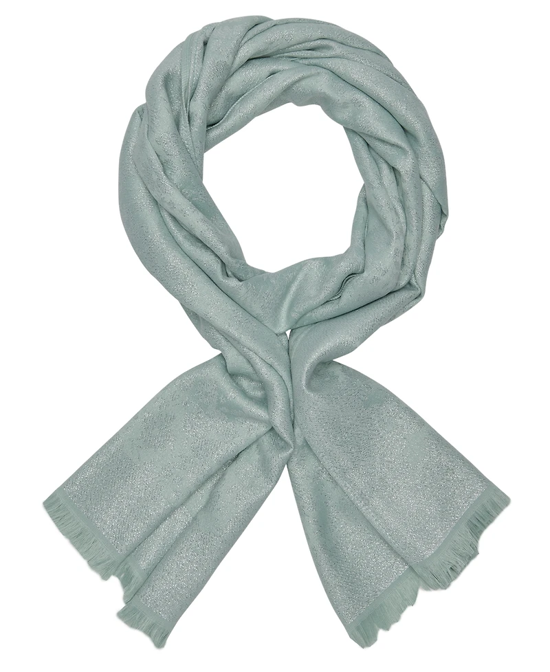 Karl Lagerfeld Paris Metallic Daisy Pattern Scarf